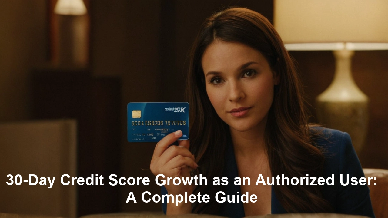 30-Day Credit Score Growth as an Authorized User: A Complete Guide