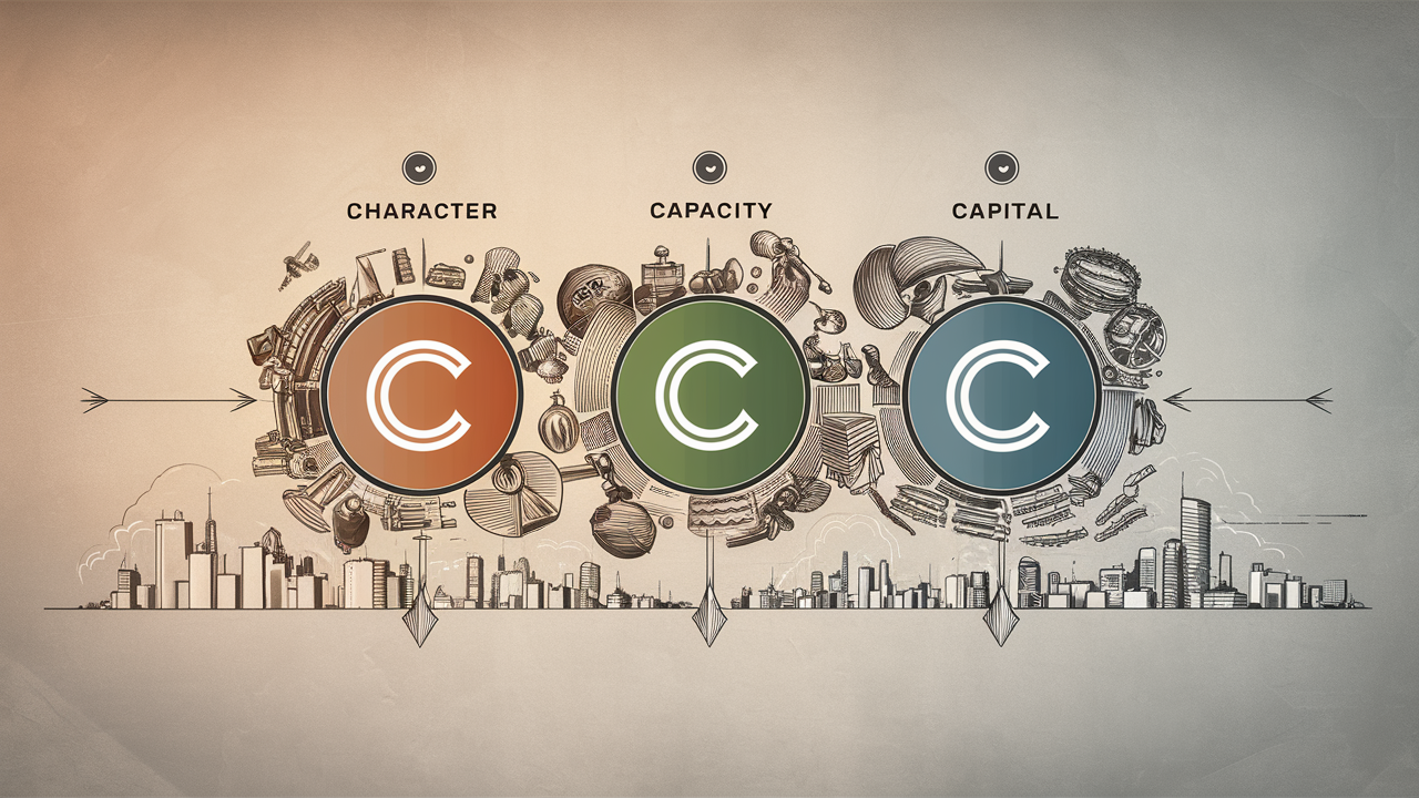 What are the three C's of credit?