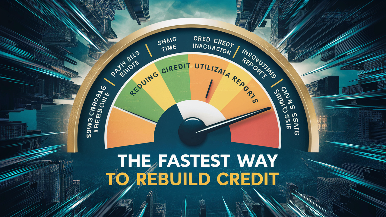 What is the fastest way to rebuild credit?