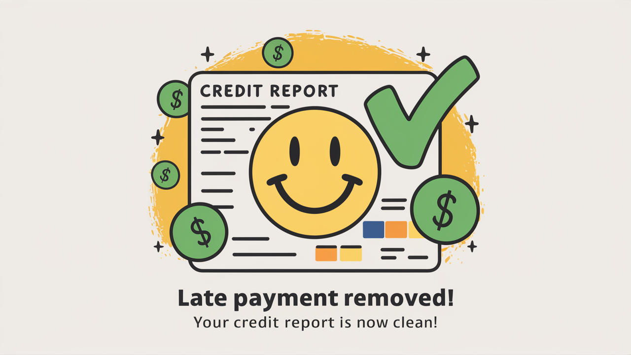 Can a late payment be removed from a credit report?