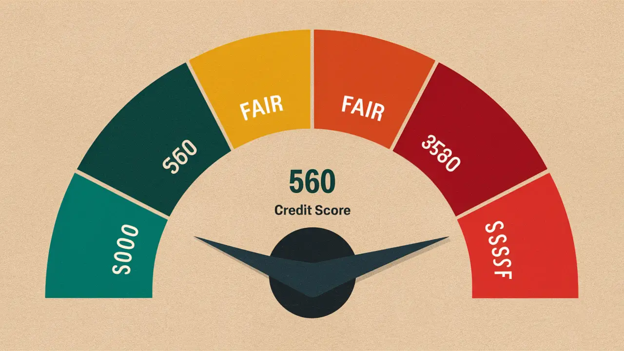 How bad is a 560 credit score?
