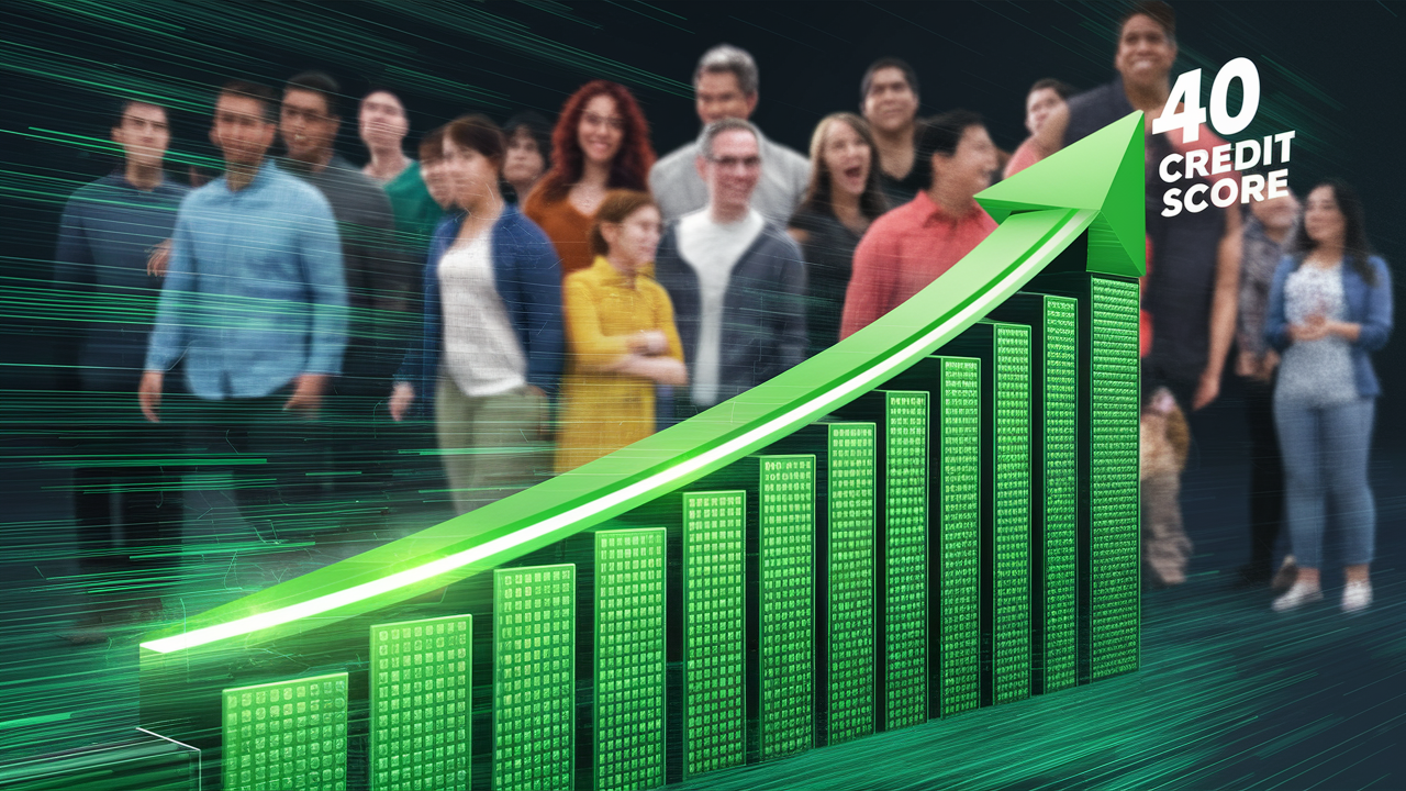 How do I raise my credit score 40 points fast?