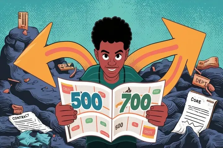 How fast can I get my credit score from 500 to 700?