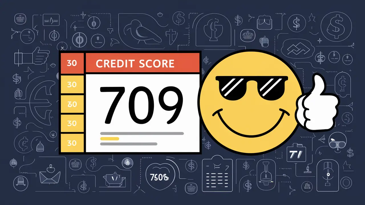 How is 709 as a credit score?