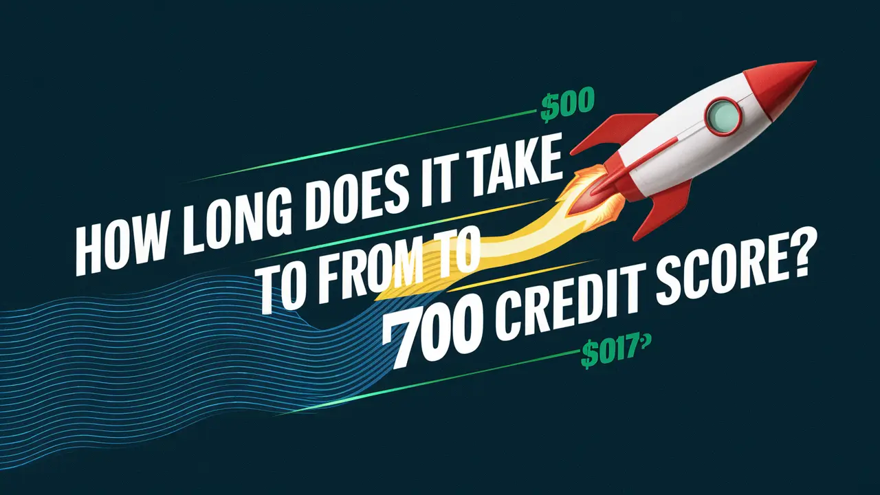 How long does it take to go from 500 to 700 credit score?