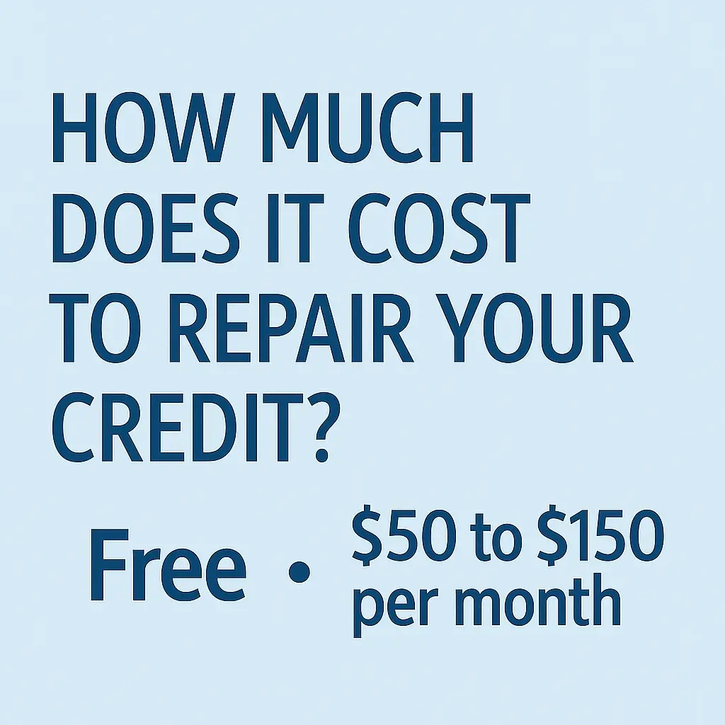 How much does it cost to repair your credit?