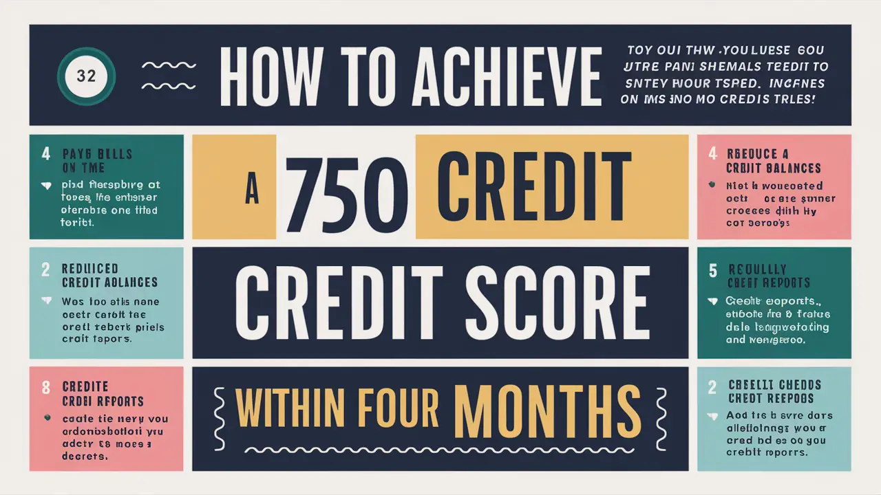 How to get a 750 credit score in 4 months?