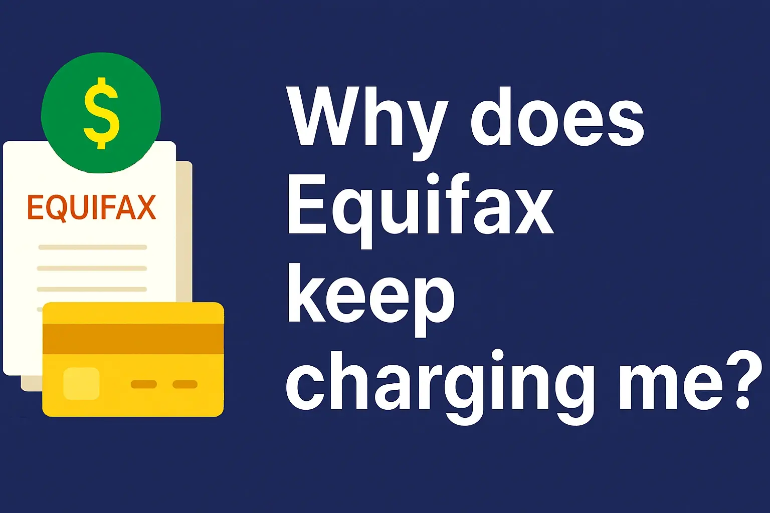 Why does Equifax keep charging me?