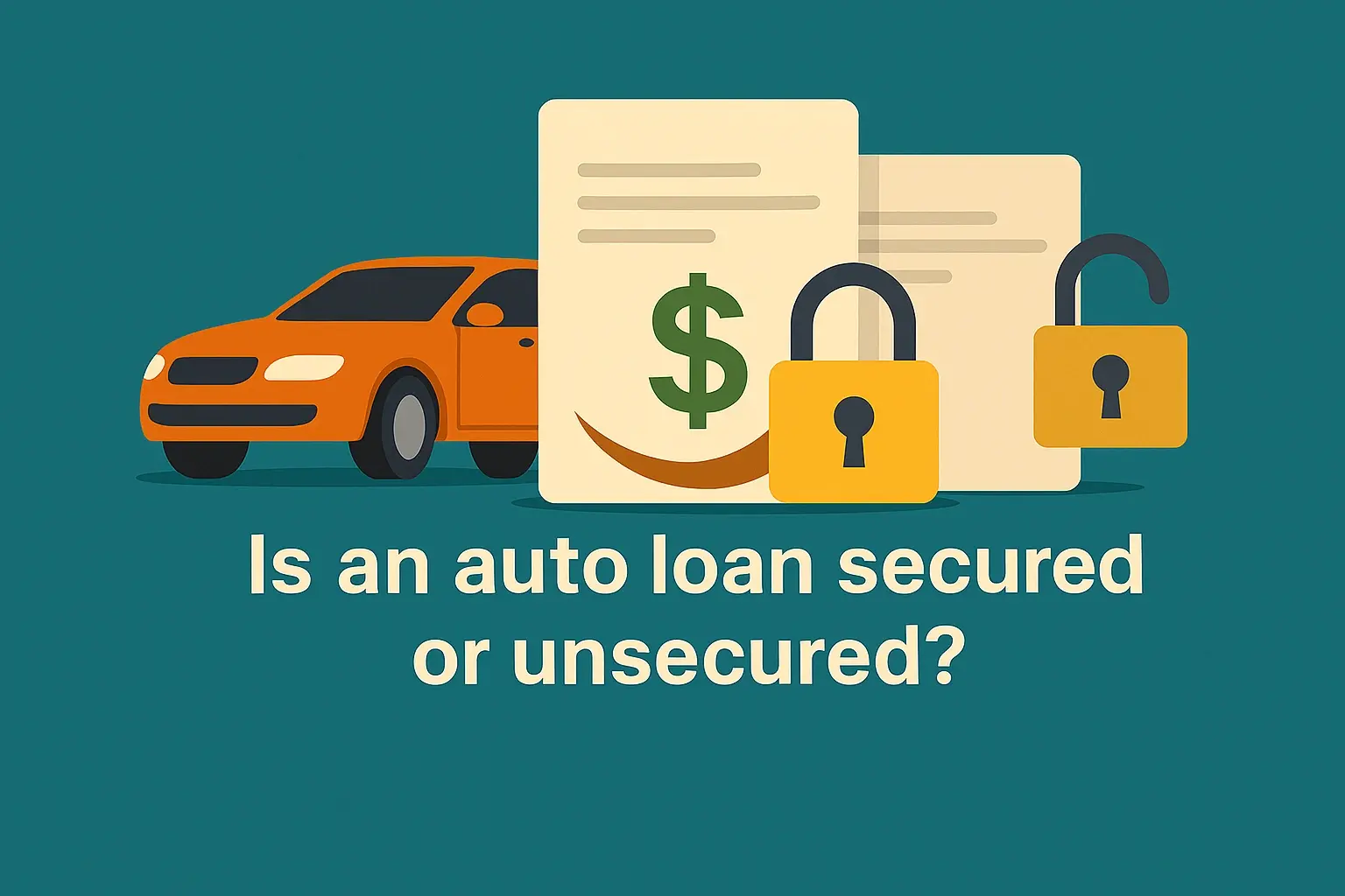 Is A Auto Loan Secured Or Unsecured