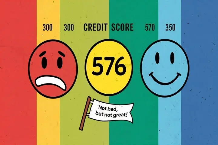 Is a 576 credit score good?