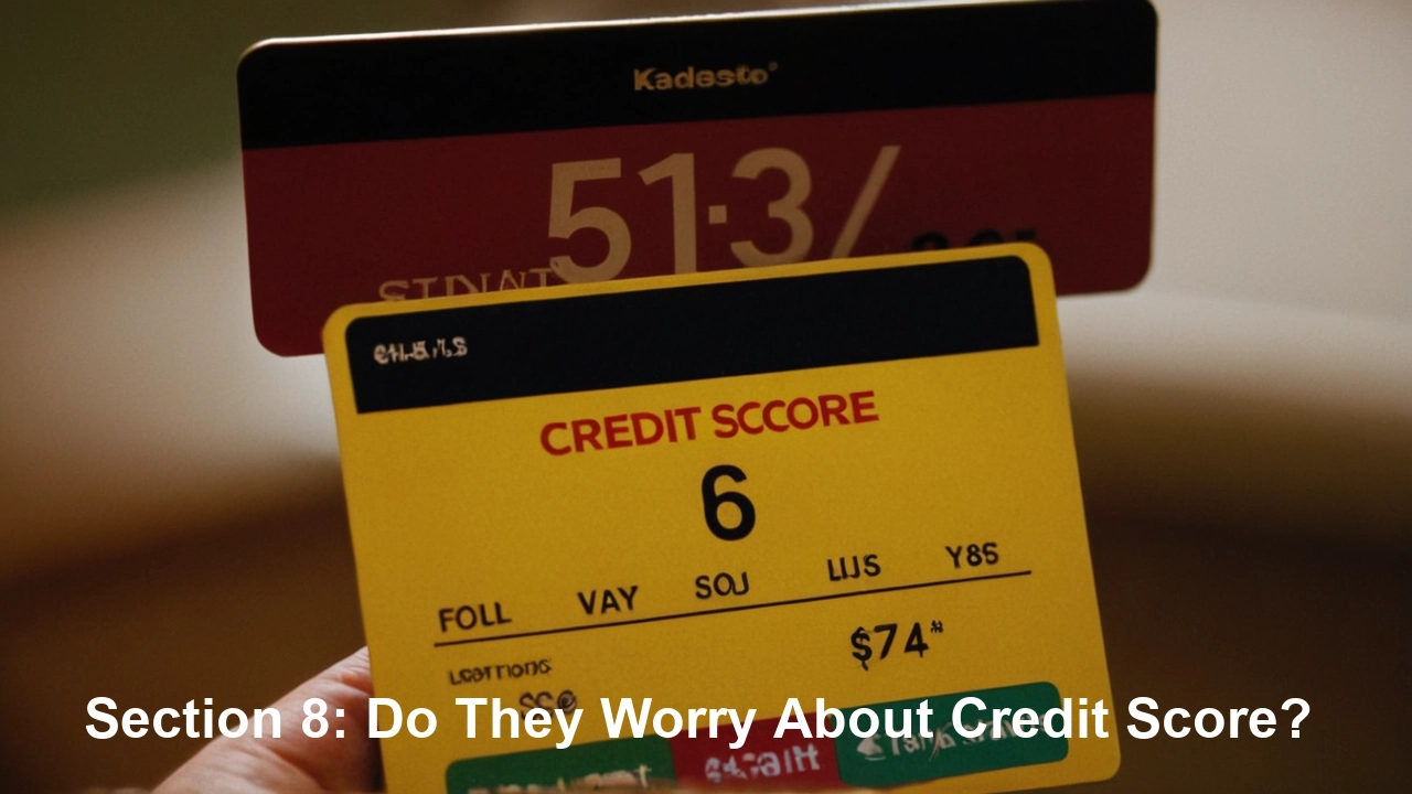 Section 8: Do They Worry About Credit Score?